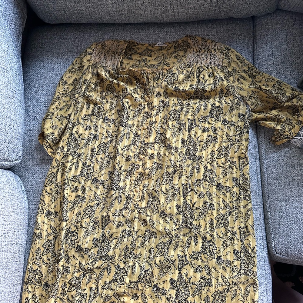 Vintage Linen Shift Dress